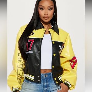 NWT Fashion Nova Oregon Road Racing Jacket - M